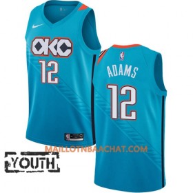 Maillot NBA Oklahoma City Thunder Steven Adams 12 2018-19 Nike City Edition Bleu Swingman - Enfant